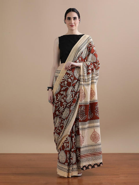 Heritage woven in Floral Petal  I Indara Saree